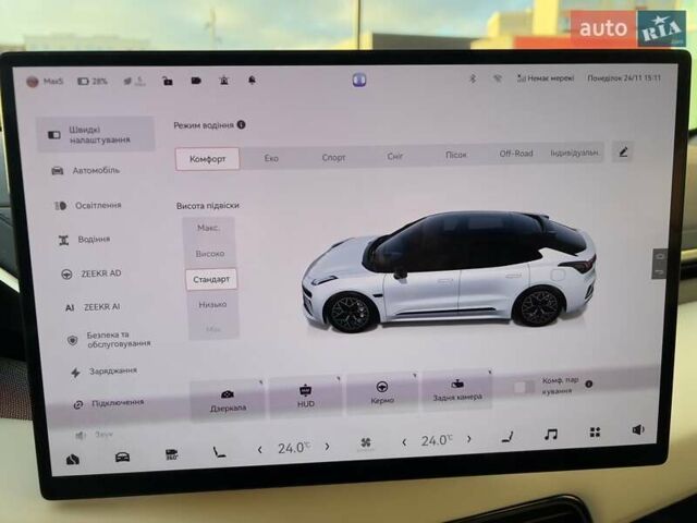 Синій Zeekr 001, об'ємом двигуна 0 л та пробігом 26 тис. км за 48000 $, фото 21 на Automoto.ua