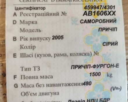 Сірий прицеп Автоприцеп, об'ємом двигуна 0 л та пробігом 20 тис. км за 2800 $, фото 4 на Automoto.ua