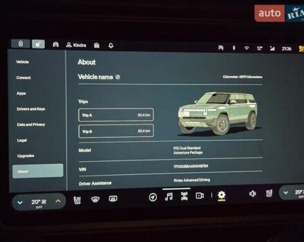 Сірий Rivian R1S, об'ємом двигуна 0 л та пробігом 6 тис. км за 62999 $, фото 9 на Automoto.ua