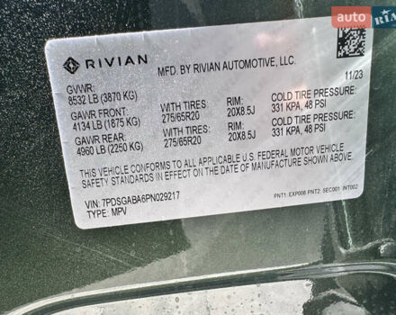 Зеленый Rivian R1S, объемом двигателя 0 л и пробегом 5 тыс. км за 49999 $, фото 17 на Automoto.ua