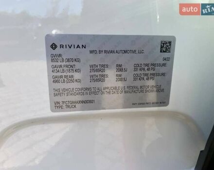Белый Rivian R1T, объемом двигателя 0 л и пробегом 40 тыс. км за 43900 $, фото 27 на Automoto.ua