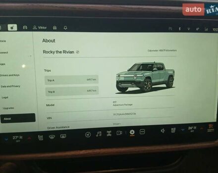 Сірий Rivian R1T, об'ємом двигуна 0 л та пробігом 49 тис. км за 43500 $, фото 26 на Automoto.ua