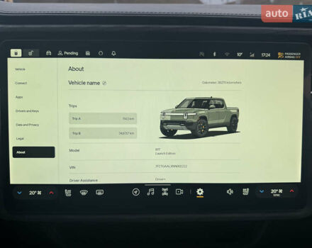 Зелений Rivian R1T, об'ємом двигуна 0 л та пробігом 38 тис. км за 51000 $, фото 44 на Automoto.ua
