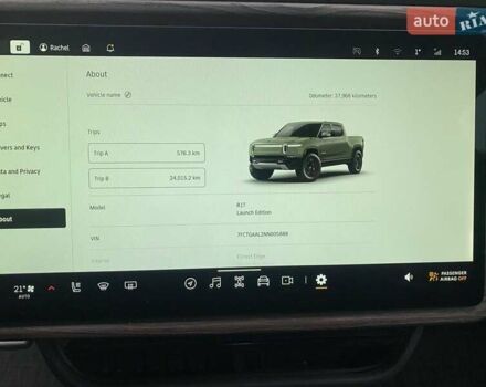Зелений Rivian R1T, об'ємом двигуна 0 л та пробігом 38 тис. км за 59000 $, фото 20 на Automoto.ua