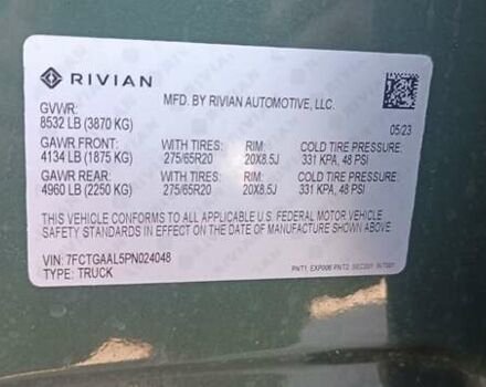 Зеленый Rivian R1T, объемом двигателя 0 л и пробегом 26 тыс. км за 45000 $, фото 20 на Automoto.ua
