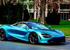 Синий МакЛарен 720S, объемом двигателя 0 л и пробегом 10 тыс. км за 393319 $, фото 1 на Automoto.ua