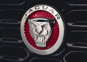 Jaguar F-Type 2021 эмблема Значок Jaguar на кабриолете F-Type 2021
