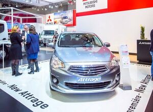 Новый седан Атраж Мицубиси привезла в Европу седан Атраж