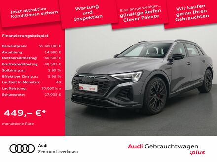 Ауді Q8 e-tron 2023 у Європі на Automoto.ua Чорний Ауді Q8 e-tron, об'ємом двигуна 0 л та пробігом 19 тис. км за 64430 $, фото 1 на Automoto.ua