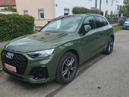 Ауди Ку 5 2022 в Европе на Automoto.ua Зеленый Ауди Ку 5, объемом двигателя 1.97 л и пробегом 47 тыс. км за 53610 $, фото 1 на Automoto.ua
