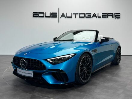 Мерседес СЛ 63 АМГ 2022 у Європі на Automoto.ua Синій Мерседес СЛ 63 АМГ, об'ємом двигуна 3.98 л та пробігом 22 тис. км за 151425 $, фото 1 на Automoto.ua