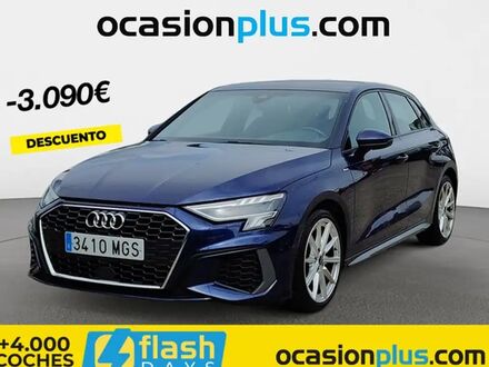 Ауді А3 2023 у Європі на Automoto.ua Синій Ауді А3, об'ємом двигуна 1.97 л та пробігом 77 тис. км за 29448 $, фото 1 на Automoto.ua