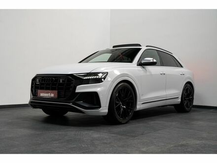 Ауди SQ8 2020 в Европе на Automoto.ua Белый Ауди SQ8, объемом двигателя 3.96 л и пробегом 75 тыс. км за 100813 $, фото 1 на Automoto.ua