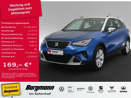 Сеат Arona 2022 у Європі на Automoto.ua Синій Сеат Arona, об'ємом двигуна 1 л та пробігом 32 тис. км за 24471 $, фото 1 на Automoto.ua