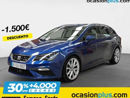 Сеат Леон 2018 в Европе на Automoto.ua Синий Сеат Леон, объемом двигателя 1.5 л и пробегом 132 тыс. км за 17067 $, фото 1 на Automoto.ua