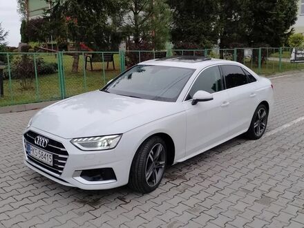 Ауди А4 2021 в Европе на Automoto.ua Белый Ауди А4, объемом двигателя 1 л и пробегом 77 тыс. км за 105500 $, фото 1 на Automoto.ua