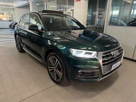 Ауди Ку 5 2020 в Европе на Automoto.ua Зеленый Ауди Ку 5, объемом двигателя 1.98 л и пробегом 99 тыс. км за 31021 $, фото 1 на Automoto.ua