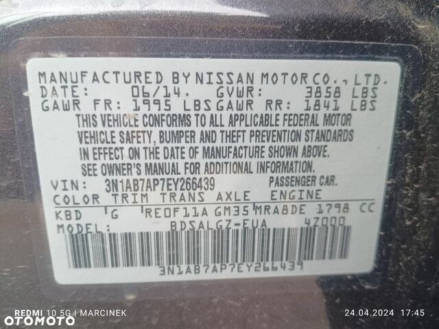 Ніссан Сентра, об'ємом двигуна 1.8 л та пробігом 202 тис. км за 4644 $, фото 23 на Automoto.ua