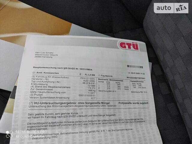 Ауді А6, Універсал 1997 - 2004 Avant (4B,C5) 2.8 30V quattro