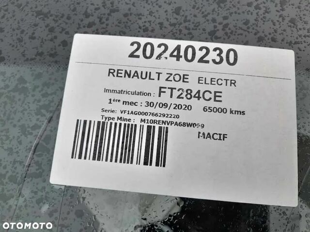 Рено Зое, об'ємом двигуна 0 л та пробігом 65 тис. км за 5183 $, фото 7 на Automoto.ua