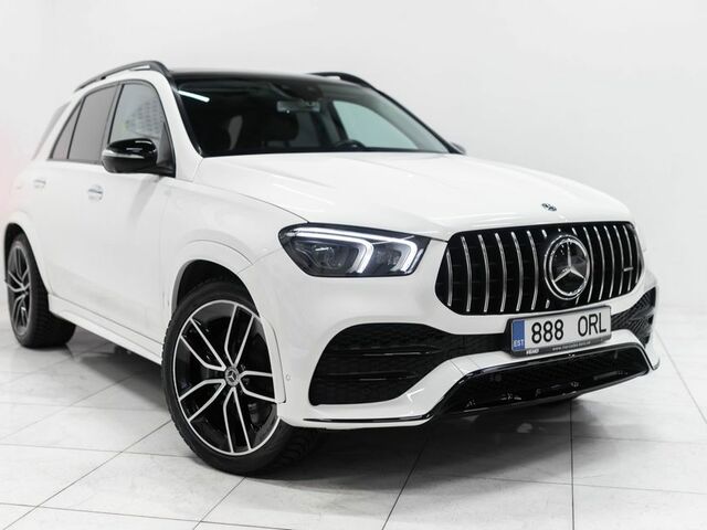 Белый Мерседес GLE 450 AMG, объемом двигателя 3 л и пробегом 36 тыс. км за 76170 $, фото 1 на Automoto.ua