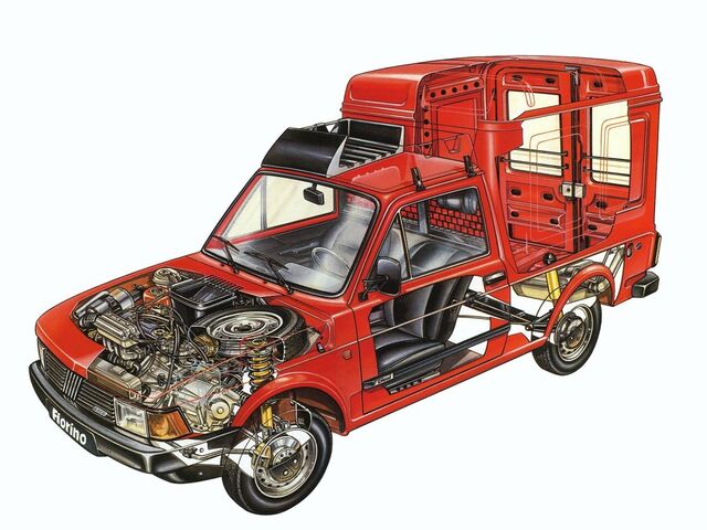 Фиат Fiorino Combi, Фургон 1980 - 1984 1.3 D (45 л.с.)