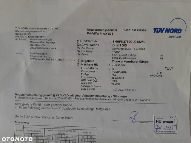 Хонда Сівік, об'ємом двигуна 1.8 л та пробігом 179 тис. км за 8618 $, фото 31 на Automoto.ua