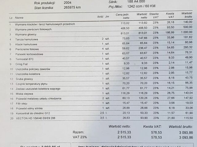 Фиат Пунто, объемом двигателя 1.24 л и пробегом 268 тыс. км за 1058 $, фото 16 на Automoto.ua