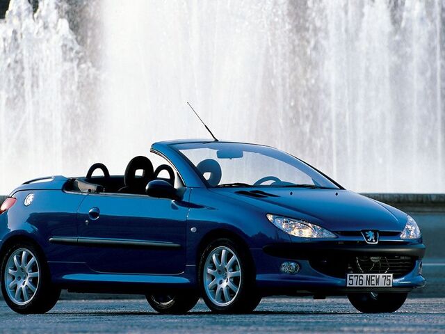 Пежо 206, Кабріолет 2000 - 2008 CC 1.6 MT (109 Hp)