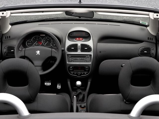 Пежо 206, Кабріолет 2000 - 2008 CC 1.6 MT (109 Hp)