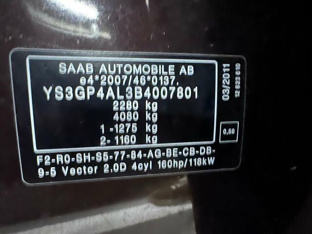 Коричневый Сааб 9-5, объемом двигателя 1.96 л и пробегом 213 тыс. км за 10349 $, фото 9 на Automoto.ua