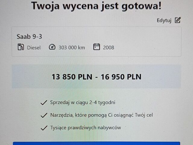 Сааб 9-3, объемом двигателя 1.91 л и пробегом 303 тыс. км за 2268 $, фото 4 на Automoto.ua