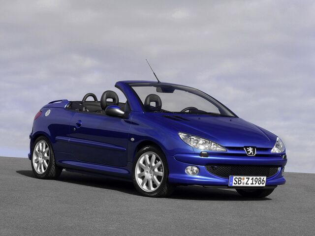 Пежо 206, Кабріолет 2000 - 2008 CC 1.6 MT (109 Hp)