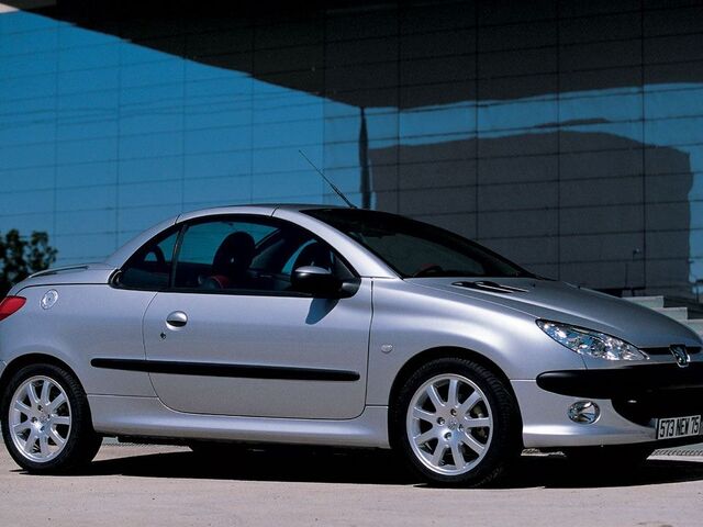 Пежо 206, Кабріолет 2000 - 2008 CC 1.6 MT (109 Hp)