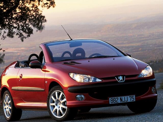 Пежо 206, Кабріолет 2000 - 2008 CC 1.6 MT (109 Hp)