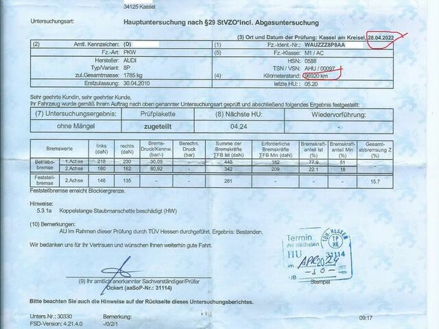 Ауди А3, объемом двигателя 1.6 л и пробегом 118 тыс. км за 7322 $, фото 21 на Automoto.ua