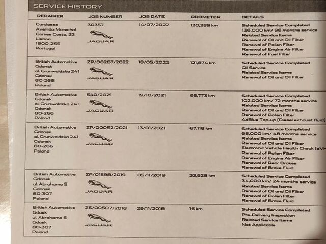 Ягуар Ф-Пейс, об'ємом двигуна 2 л та пробігом 162 тис. км за 25486 $, фото 6 на Automoto.ua