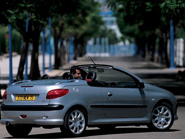 Пежо 206, Кабріолет 2000 - 2008 CC 1.6 MT (109 Hp)