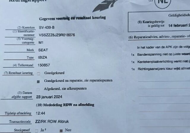 Сеат Ибица, объемом двигателя 1.39 л и пробегом 151 тыс. км за 3564 $, фото 29 на Automoto.ua