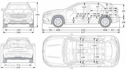 Мерседес ГЛА-Класс 2016 в Европе на Automoto.ua Черный Мерседес ГЛА-Класс, объемом двигателя 1 л и пробегом 108 тыс. км за 20339 $, фото 17 на Automoto.ua