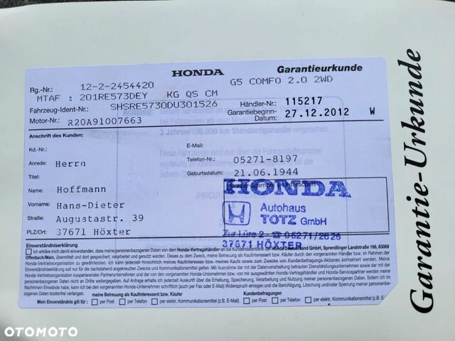 Хонда СРВ, об'ємом двигуна 2 л та пробігом 77 тис. км за 14860 $, фото 38 на Automoto.ua
