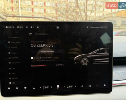 Синий Zeekr 001, объемом двигателя 0 л и пробегом 85 тыс. км за 48000 $, фото 11 на Automoto.ua